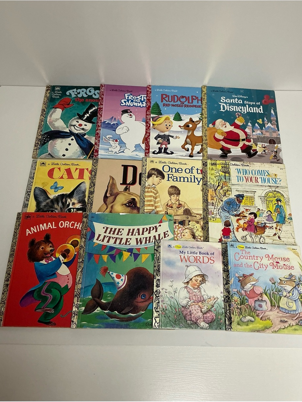 Little Golden Books Lot- 12 Books- Modern, Vintage, Christmas, Animals